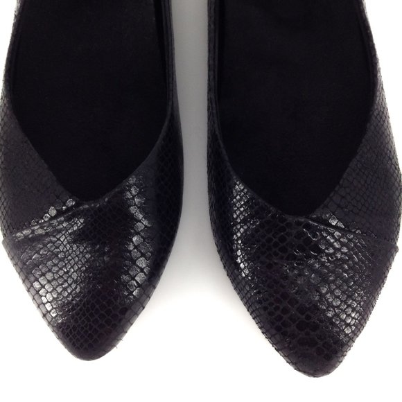 VIONIC Black Snake Caballo Flats - Picture 3 of 8